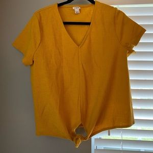 J.Crew Tie Front Top